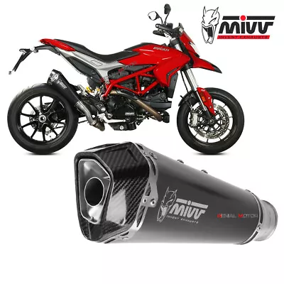 Mivv Exhaust Muffler Delta Race Black Inox DUCATI HYPERMOTARD 939 2016 > 2018 • $475.11